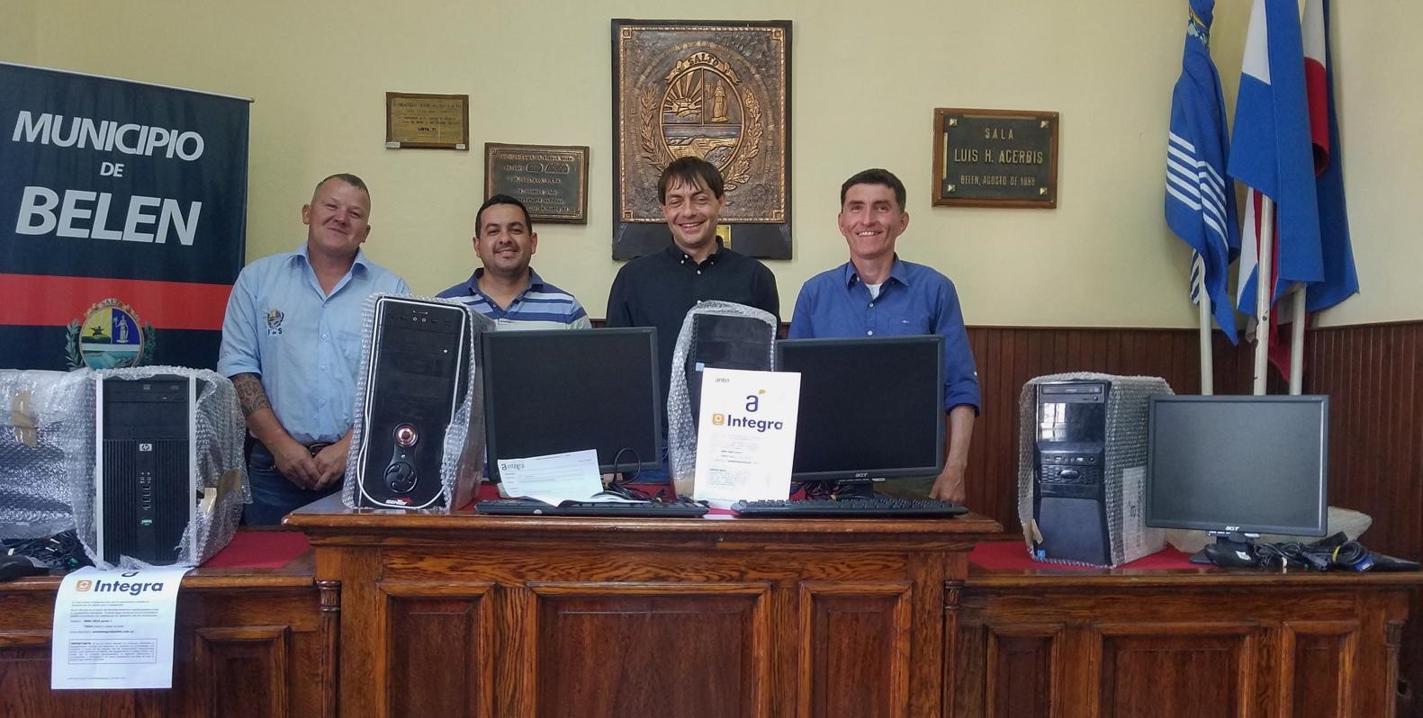 Se realizó la entrega de equipos  informáticos a Municipio de Belén