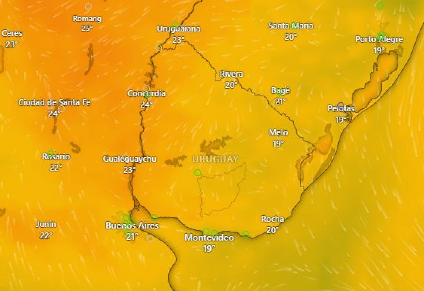 Inumet: anuncian frente frío y lluvias para la próxima semana