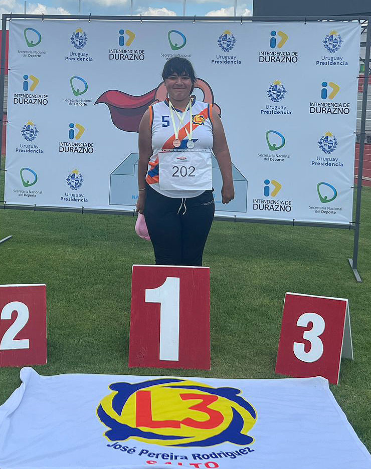 Alumna del Liceo 3 ganó medallas en los Juegos Paradeportivos Nacionales 2024