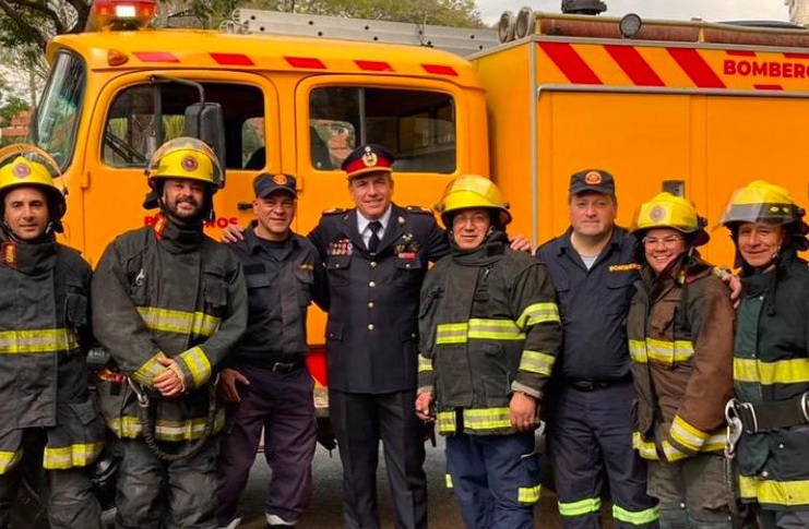 Bomberos Voluntarios de Salto: un respaldo constante al destacamento local bajo “capacitación y entrenamiento”