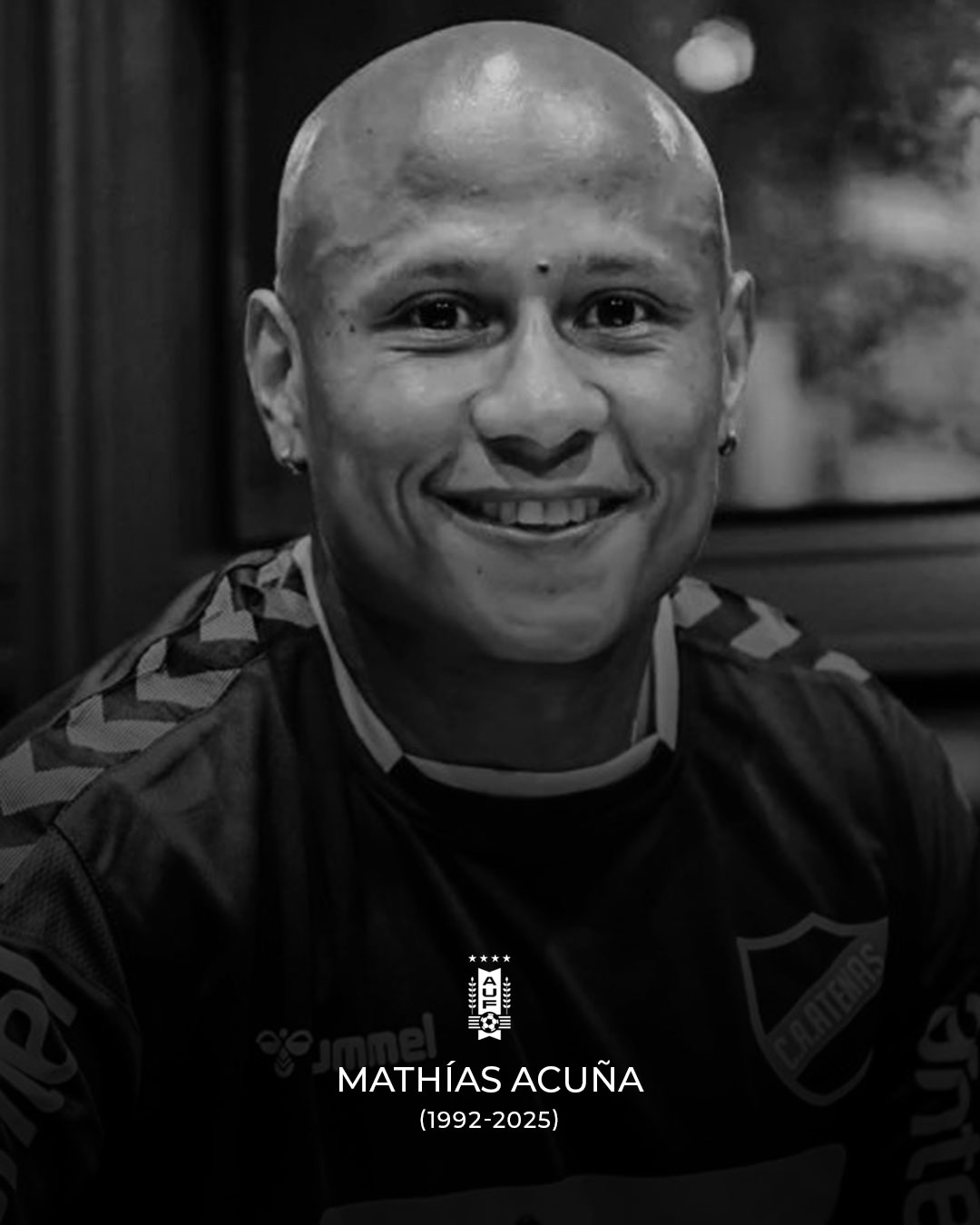 Luto en el fútbol uruguayo por la muerte de Mathías Acuña