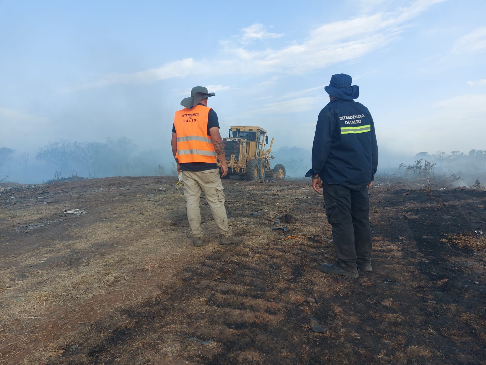 Sospechan intencionalidad  en nuevo foco de incendio  en el “vertedero” de Salto