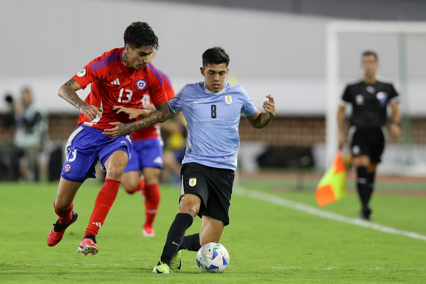 Sudamericano sub 20: Uruguay empató con Chile y volvió a decepcionar