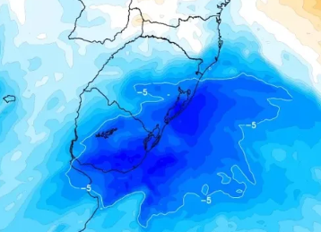Metsul alerta sobre un frente frío que atraviesa el Uruguay
