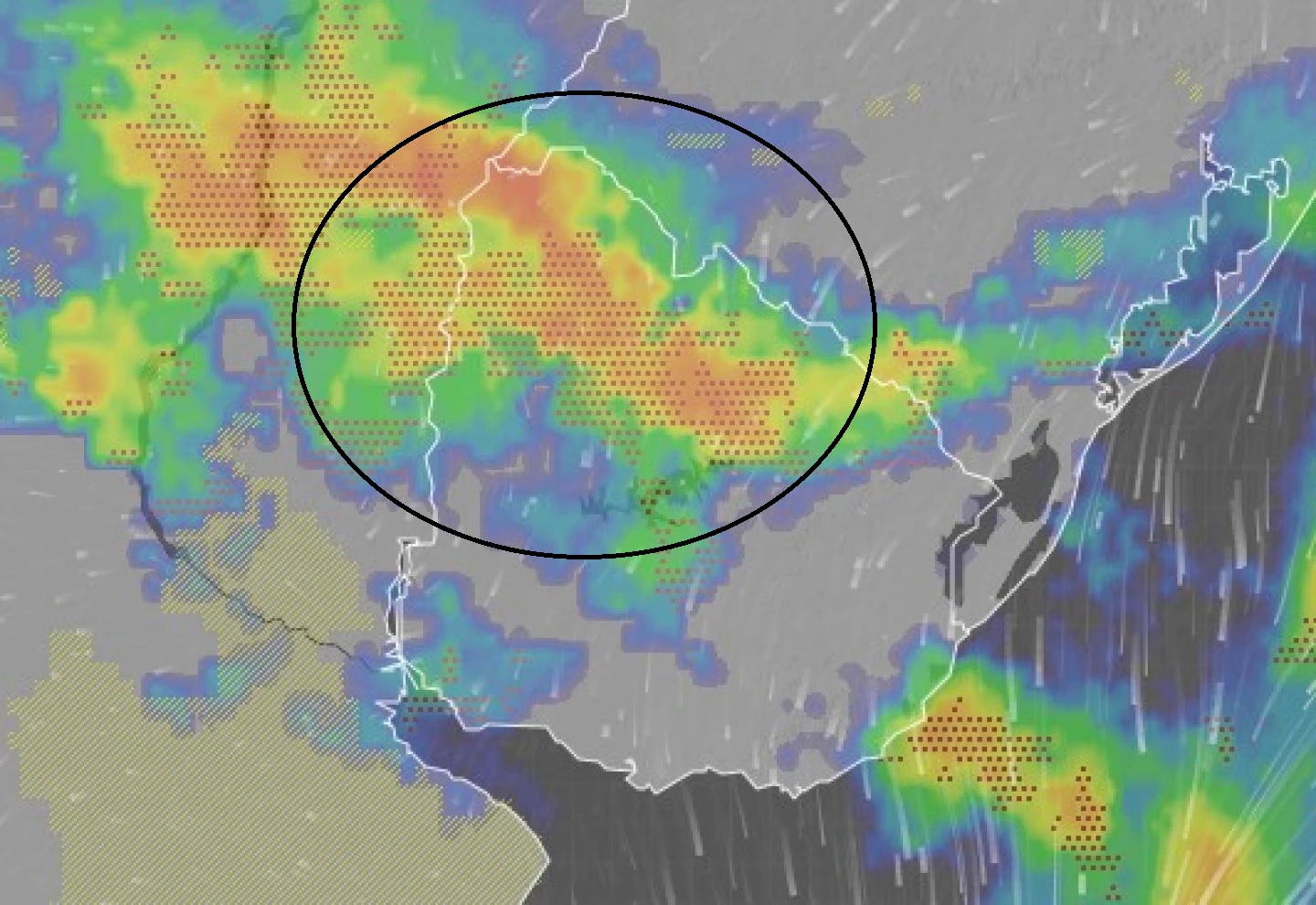 Se vienen las lluvias,  vientos y el frío polar