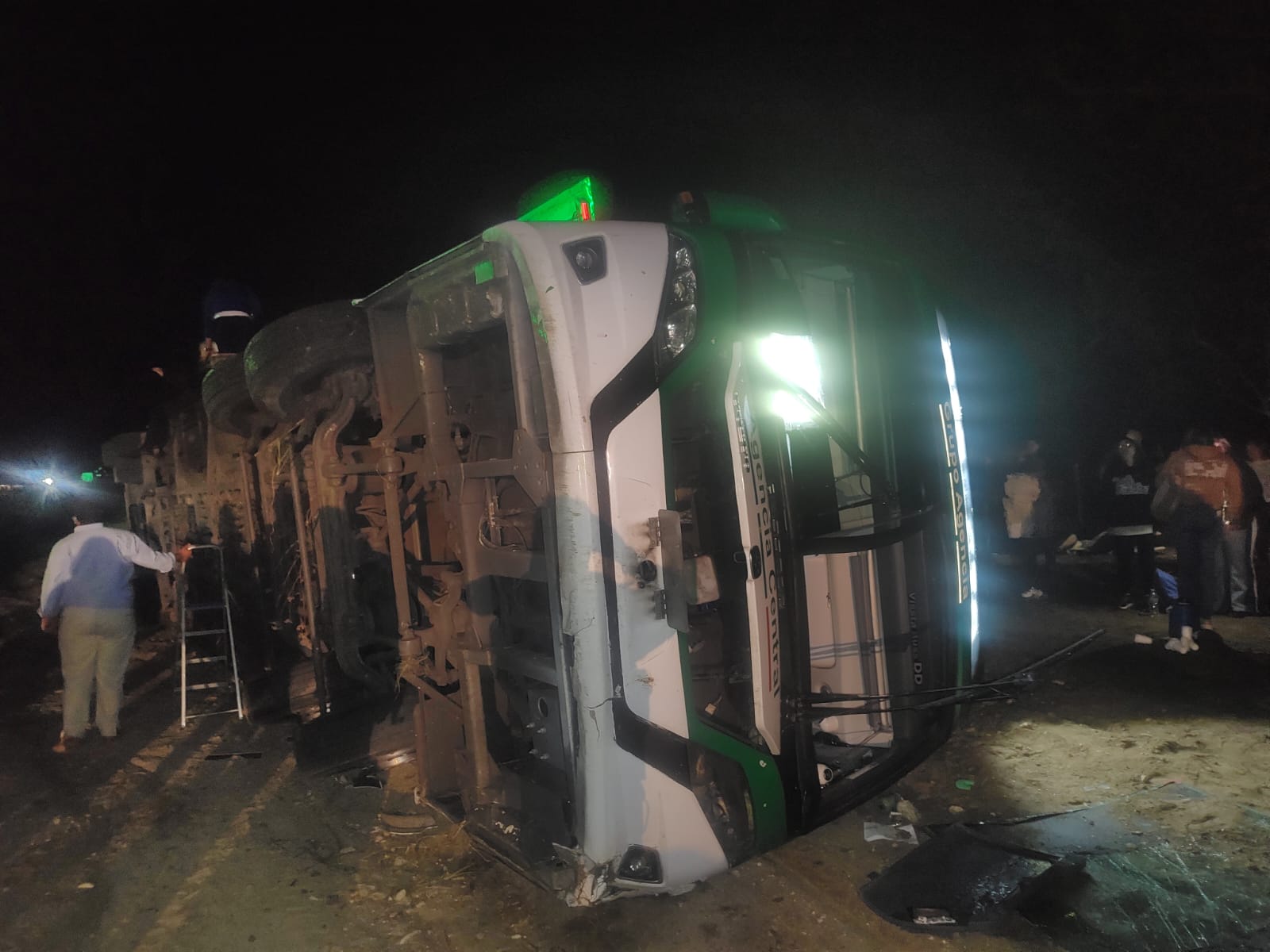 Chofer sufrió una descompensación y  perdió el conocimiento unos segundos