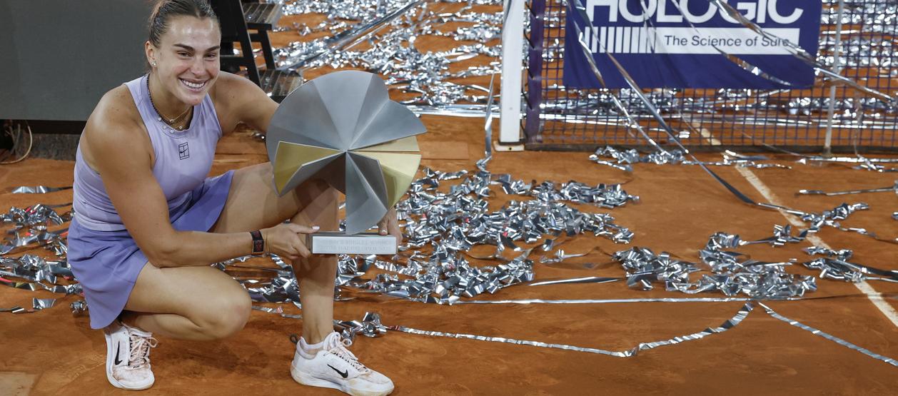 Sabalenka ganó por tercera vez en Madrid