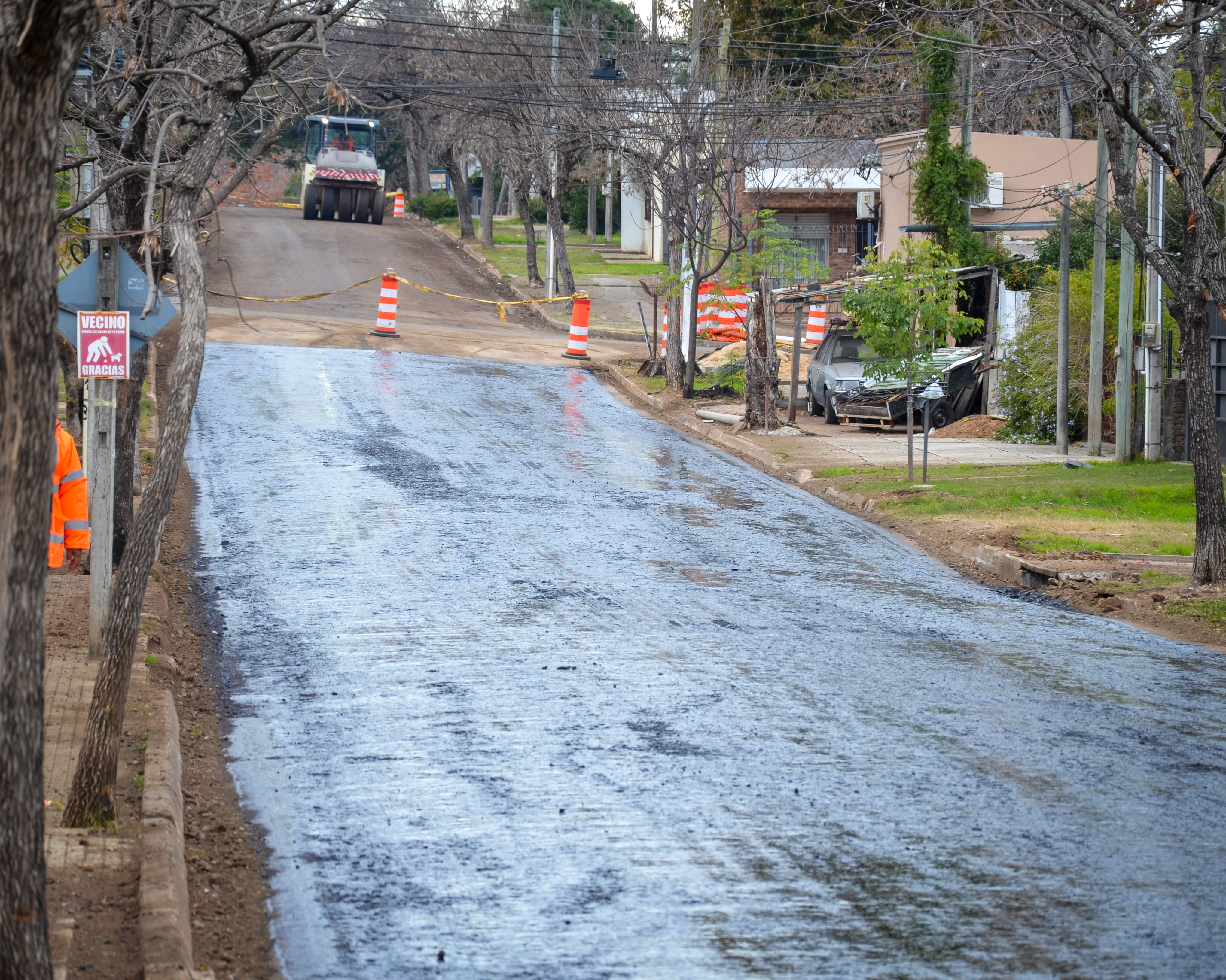Avanzan las obras de recuperación en calle 6 de Abril