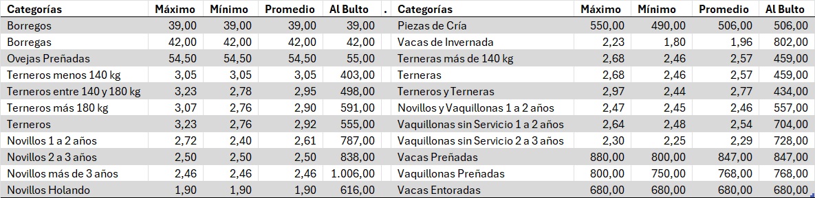 Pantalla Uruguay colocó el 91% de la oferta de vacunos en su remate 296
