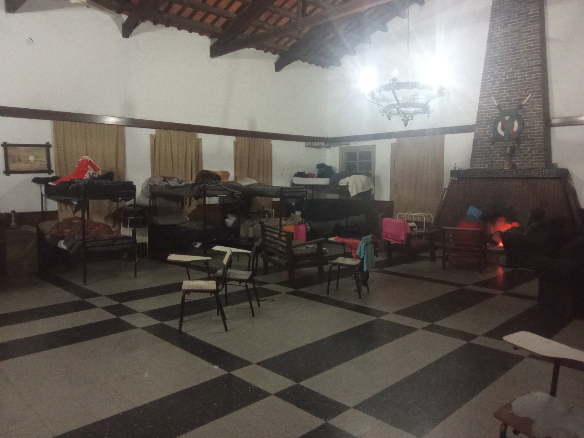 Personas evacuadas por ola de  frío y crecida del río Uruguay  en Salto ya superan el centenar