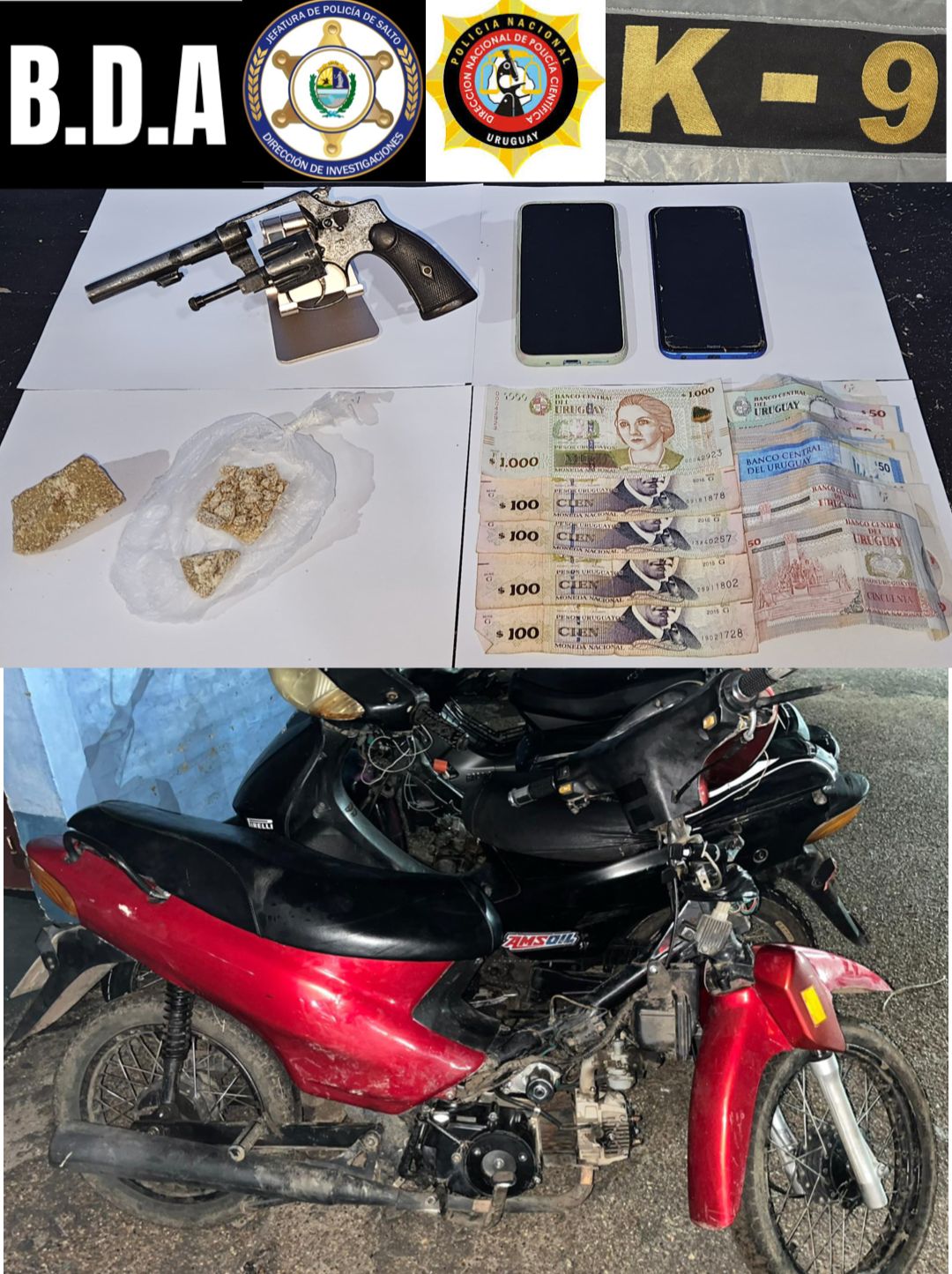 A prisión por tráfico de drogas  y armas de fuego