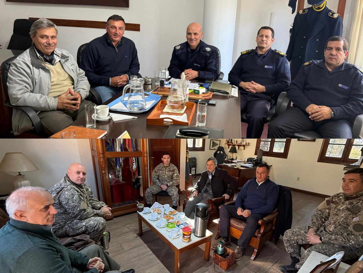 Carlos Albisu se reunió con Policía  y Ejército para coordinar acciones