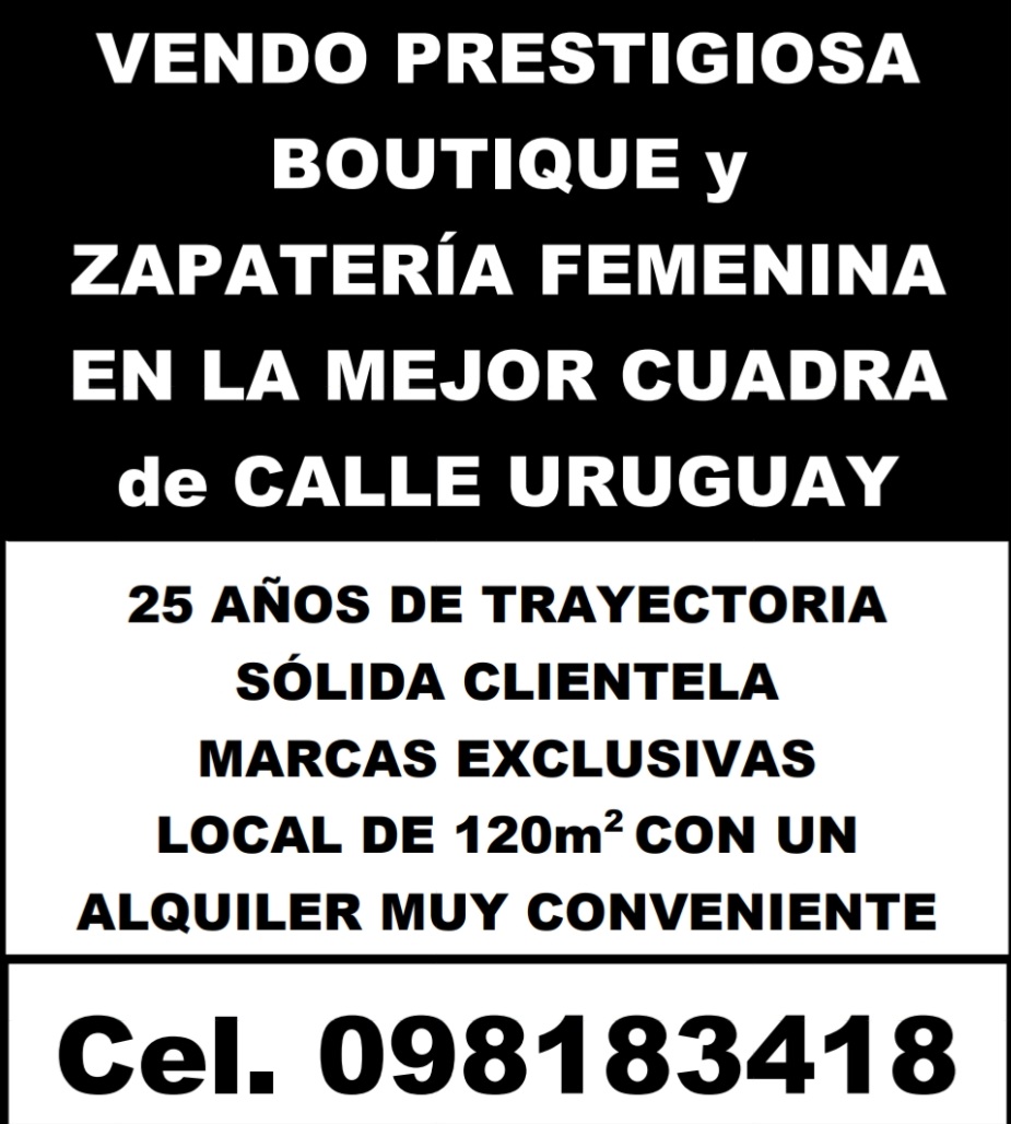Vendo prestigiosa boutique