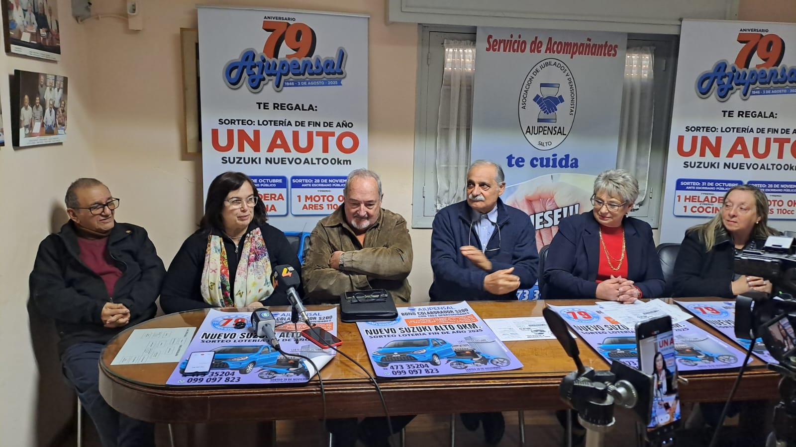 AJUPENSAL realizó el lanzamiento del  sorteo del auto 0 km y campaña de socios