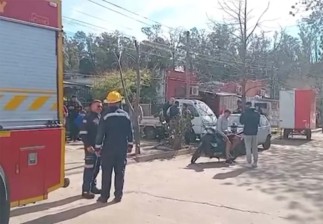 Un padre y cuatro hijos sufrieron  quemaduras en incendio doméstico
